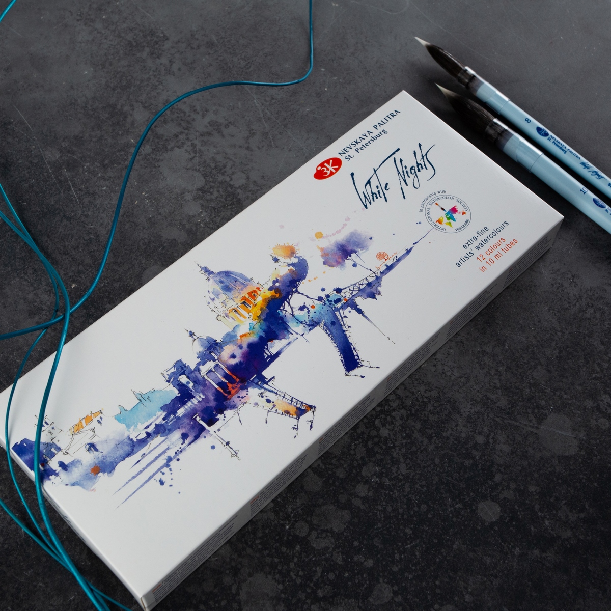 Watercolour set "White Nights" IWS, carboard box